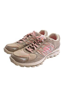Skechers Women's Beige & Pink Athletic Shoes Golf Set Size 9.5